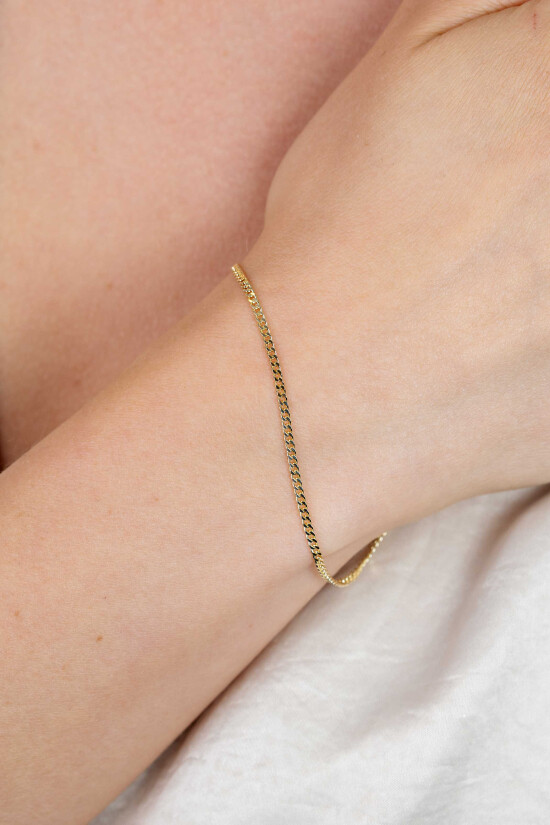 ZINZI Gold 14 Karat Gliederarmband 2,2 mm breit ZGA293