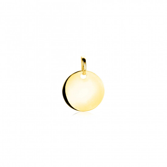 ZINZI GOLD hanger rond glad 12mm
