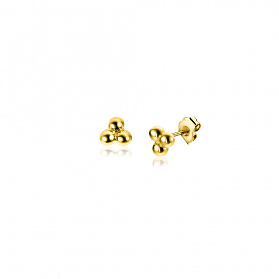 ZINZI GOLD oorknopjes 3x bolletje 2.7mm