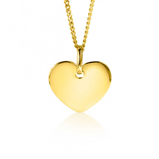 ZINZI GOLD hanger hart glad 12mm