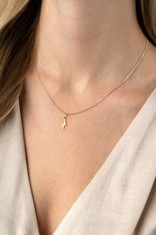 ZINZI GOLD hanger bliksemschicht