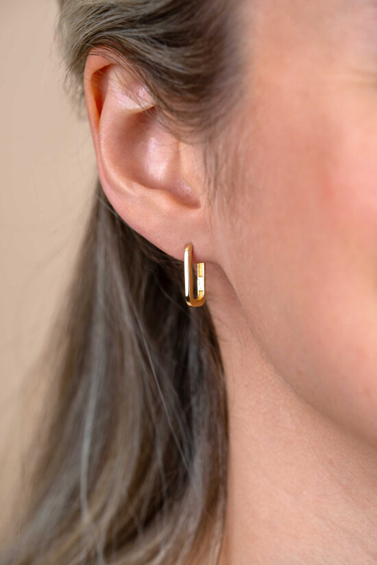 ZINZI GOLD klapcreolen rechthoek 16x1.8mm