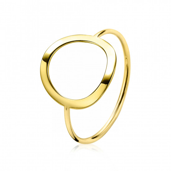 ZINZI Gold 14 Karat Gold Ring offen rund ZGR173