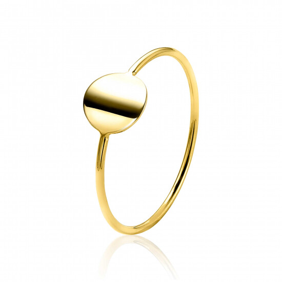ZINZI Gold 14 Karat Gold Ring glatt rund ZGR215