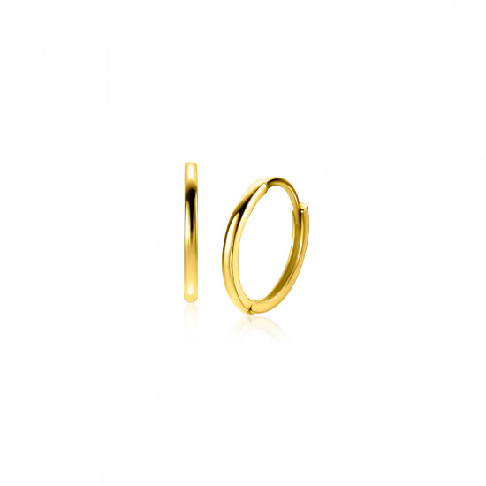 ZINZI GOLD klapcreolen glad 12x1.2mm