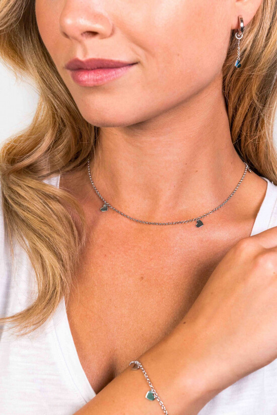 ZINZI silberne Fantasie Kette Herz 40-45cm ZIC1677