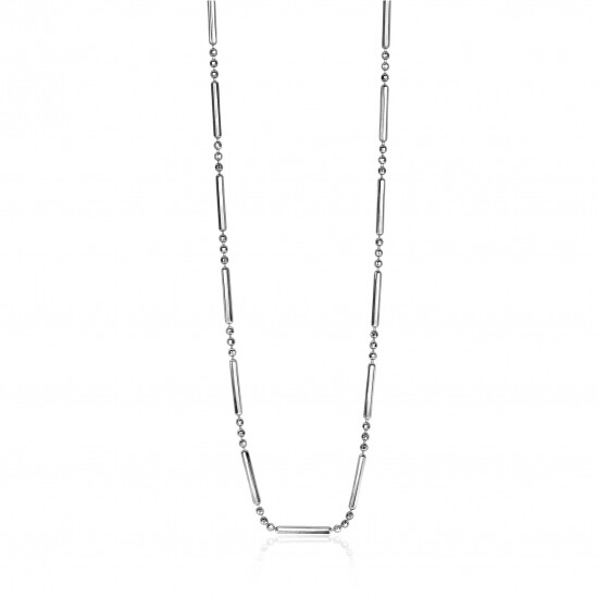 ZINZI silberne Fantasie Kette mit Stäbchen 40-44cm ZIC1452