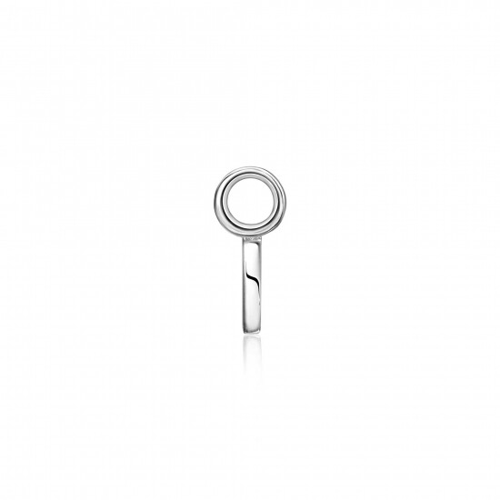 ZINZI silberner Buchstabe Ohranhänger I Preis pro Stück ZICH2144I