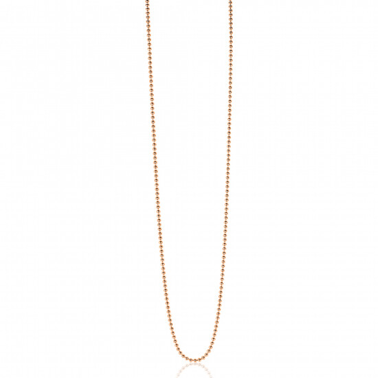 ZINZI zlv. bol collier 80 cm rosé verguld