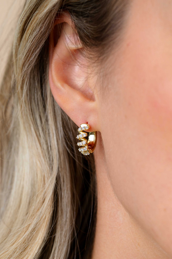 ZINZI zlv. oorringen gg.verg.wokkel vorm zirconia's