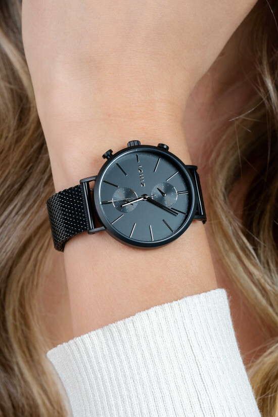 Zinzi Traveller dual time slv w.plt zwart/zwart mesh