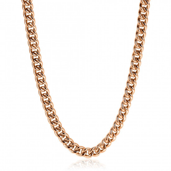 ZINZI zlv. collier gourmet rosé 6.5mm 45cm