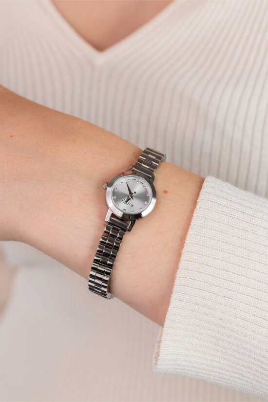 ZINZI Etoile Nuit Uhr 20 mm Silber Zifferblatt Silberfarbige Stahlgehäuse und Armband ZIW3102