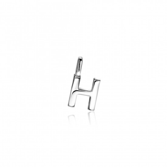 ZINZI silberner Buchstaben Anhänger H ZIH2140H
