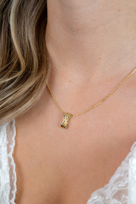 ZINZI zlv. collier gg.verg.cross-over en zirconia's