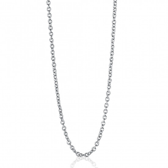 80cm ZINZI silberne Anker Kette ZILC-A80