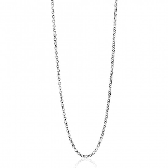 45cm ZINZI silberne Jasseron Kette ZILC-J45