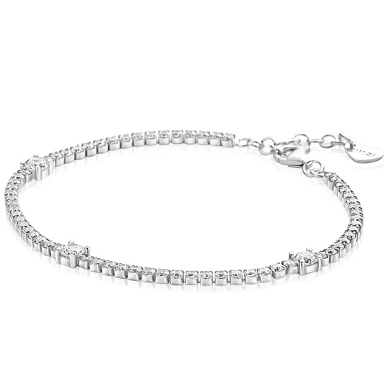 ZINZI zlv. tennisarmband fantasie zirconia's