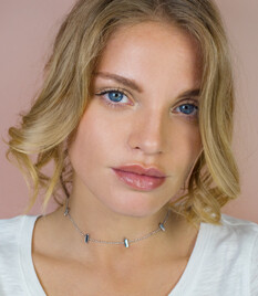 ZINZI silberner Choker 32+7cm Stäbchen ZICHOK1493