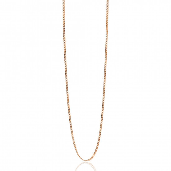 ZINZI zlv. gourmet collier 90 cm rosé verguld