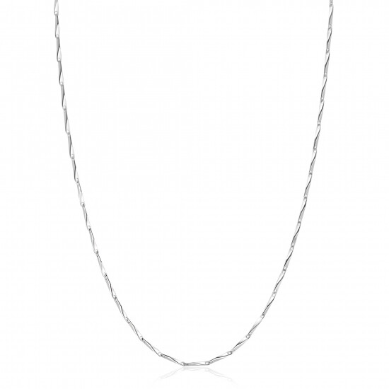 ZINZI zlv. collier met gedraaide schakels 45cm