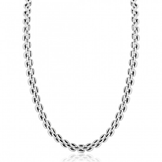 ZINZI zlv. collier rolex-style breed 8mm 43cm