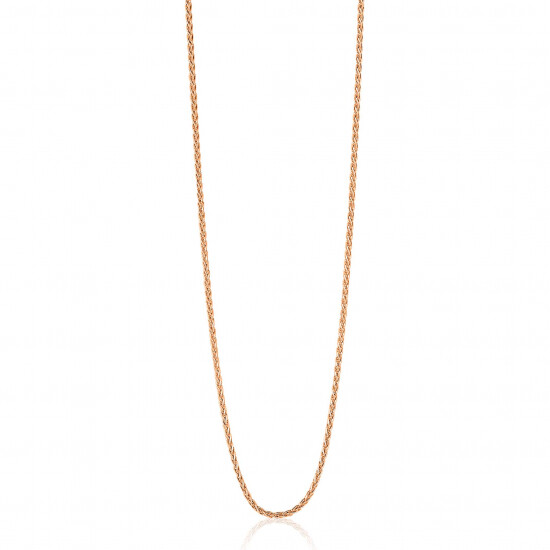 ZINZI zlv. palmier collier 90 cm rosé verguld