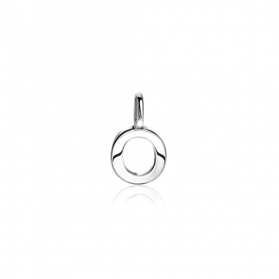 ZINZI silberner Buchstaben Anhänger O ZIH2140O