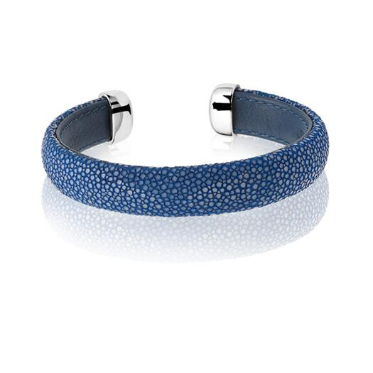 Zinzi Rochenleder Sklavenarmband blau one-size ZIA942BL