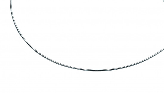 43cm Zinzi silberne omega Halskette 1mm breit ZIOM1-43