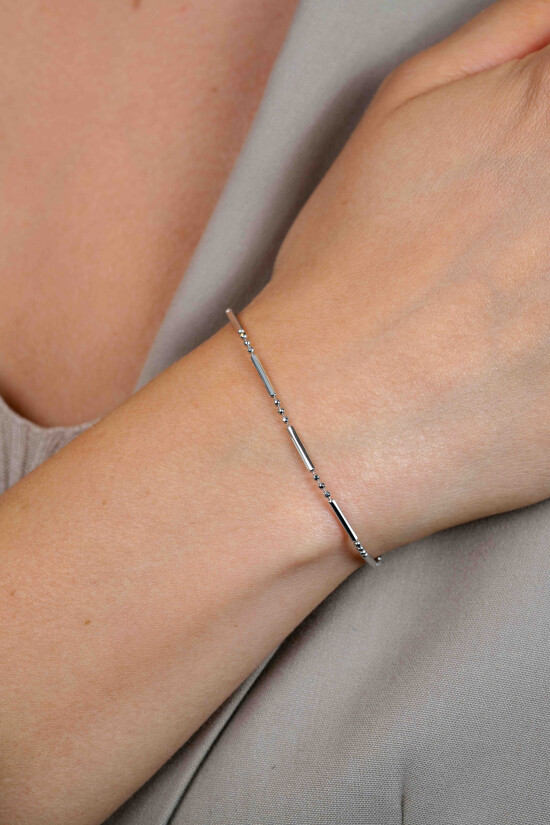 ZINZI silbernes Fantasie Armband mit Stäbchen ZIA1452