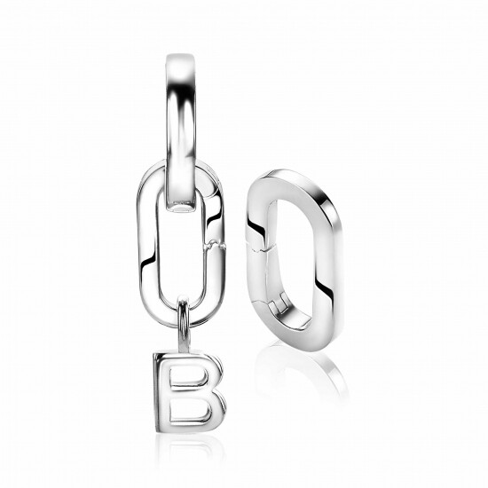 ZINZI silberne ovale Ohrhänger verschließbarer Ring 16mm für deine Anhänger ZICH2060