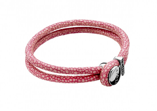 Zinzi Rochenleder Armband rosa 20cm ZIA846R