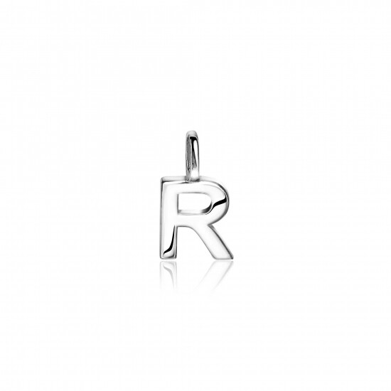 ZINZI silberner Buchstaben Anhänger R ZIH2140R