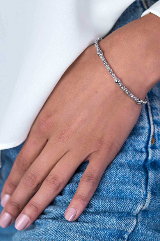 Zinzi silbernes Gliederarmband 19cm ZIA1022