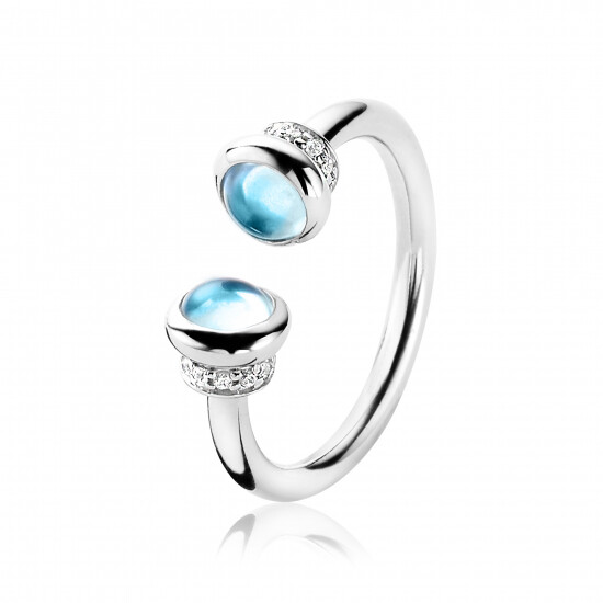 ZINZI silberner Ring türkis ZIR1193