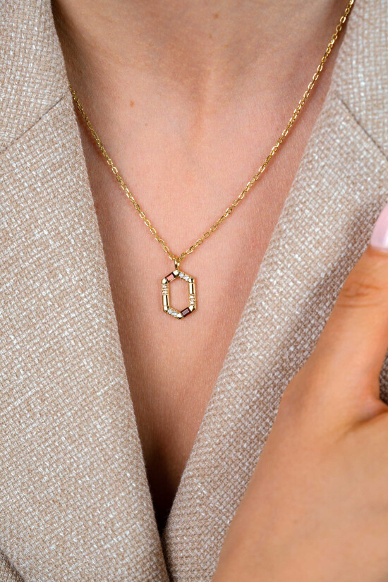 ZINZI zlv. coll.gg.verg. 6kant hanger bruin/cham/zc