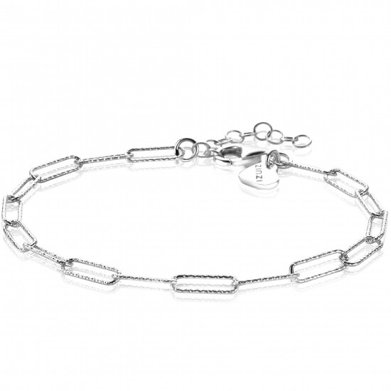 ZINZI silbernes Armband mit trendy paperclip Glieden 3,4mm breit ZIA1992