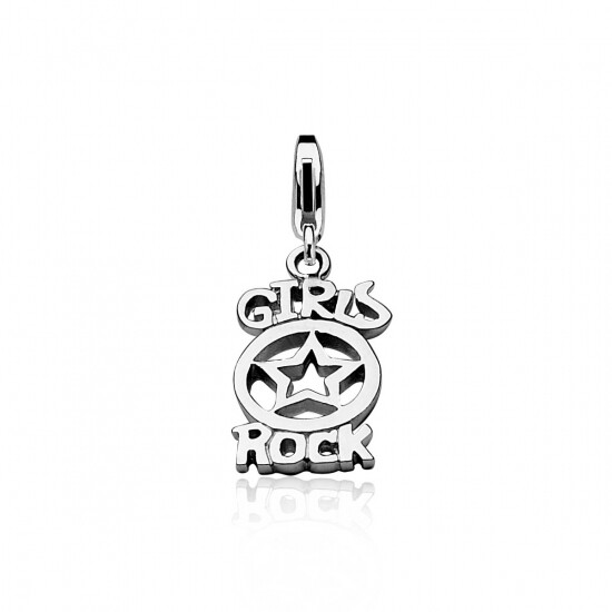 Zinzi silberner Anhänger Girls Rock CHARMS273
