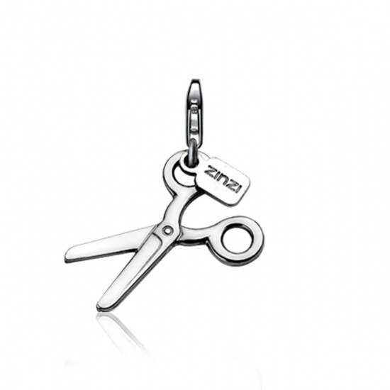 Zinzi silberner Anhänger Schere CHARMS6