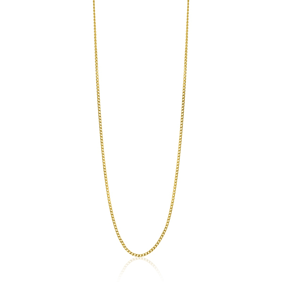 ZINZI GOLD gourmet lengtecollier 0,8mm 42cm