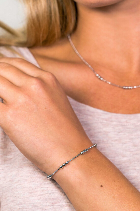 ZINZI silbernes Fantasie Armband Kugel 16,5-19,5cm ZIA1647