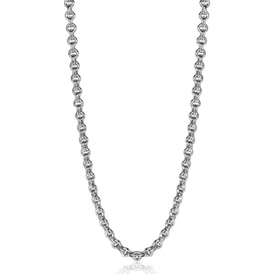 ZINZI Silberkette 45cm mit runden Gliedern 5mm breit ZIC2239