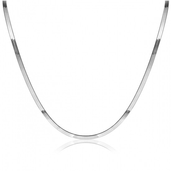 ZINZI zlv. collier plat slang 3.5mm 45cm