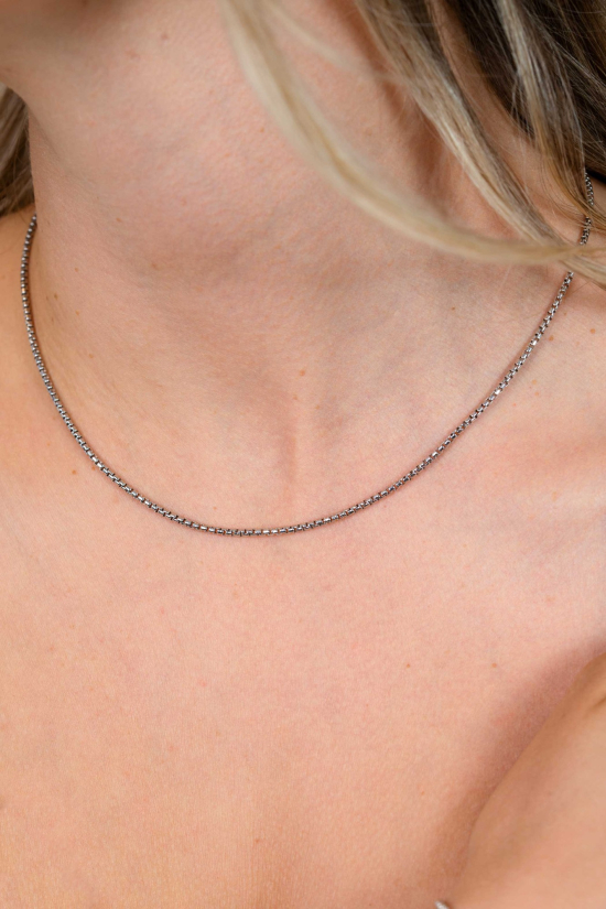 ZINZI zlv. collier massieve rond venetiaans