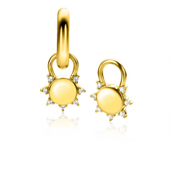 ZINZI zlv.oorbedels gg.verg.rond met zirc.eromheen