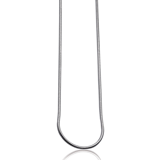 45cm Zinzi silberne Schlangenkette 1mm breit ZISL45