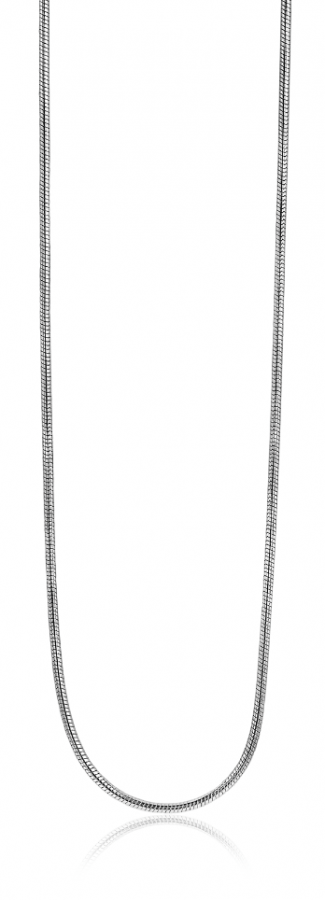 45cm Zinzi silberne Schlangenkette 1mm breit ZISL45