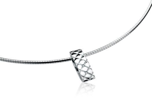 ZINZI DIAMONDS silberner Anhänger Diamant weiß ZDH48