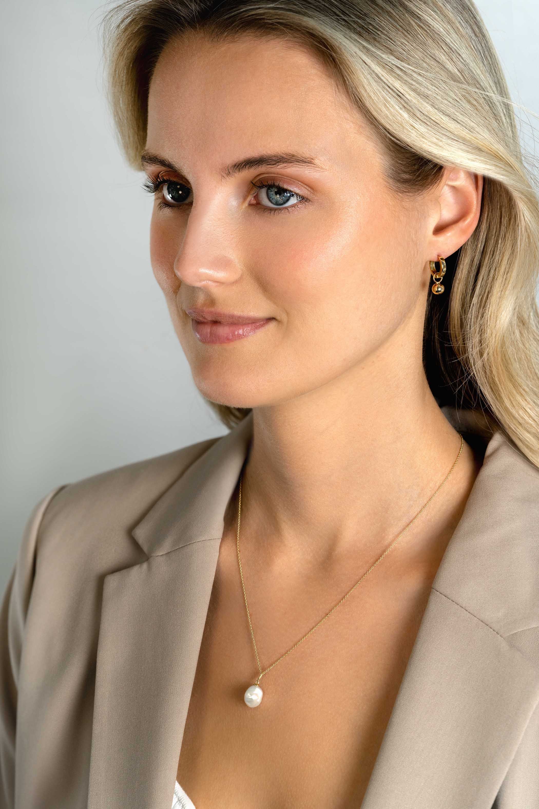 ZINZI GOLD oorbedels bolletje 6mm